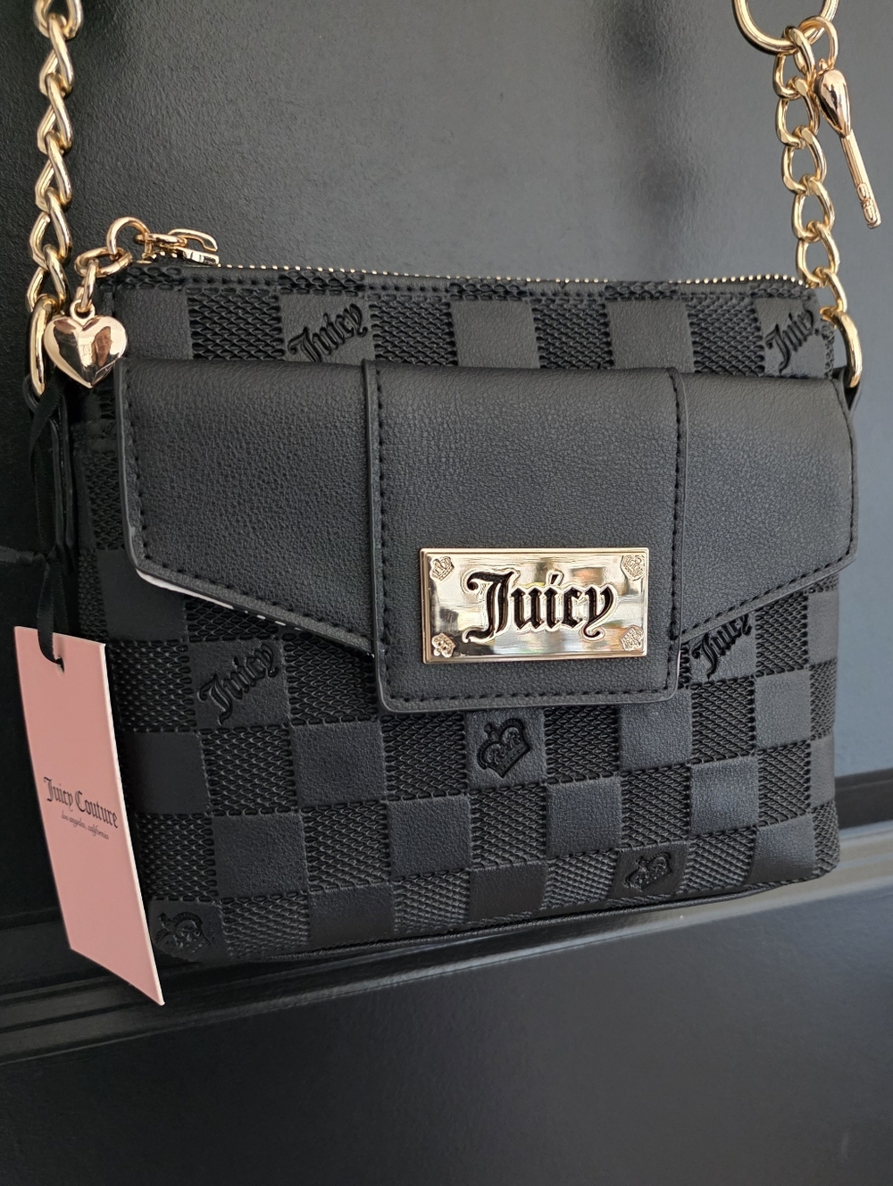 NWT Juicy Couture Miss Independent Crossbody - Liquorice